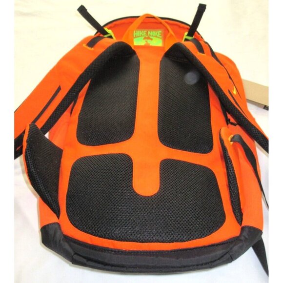 Nike Hike Backpack Travel Bag Safety Orange Black Atomic Green 27L DJ9677-819 - Picture 7 of 7